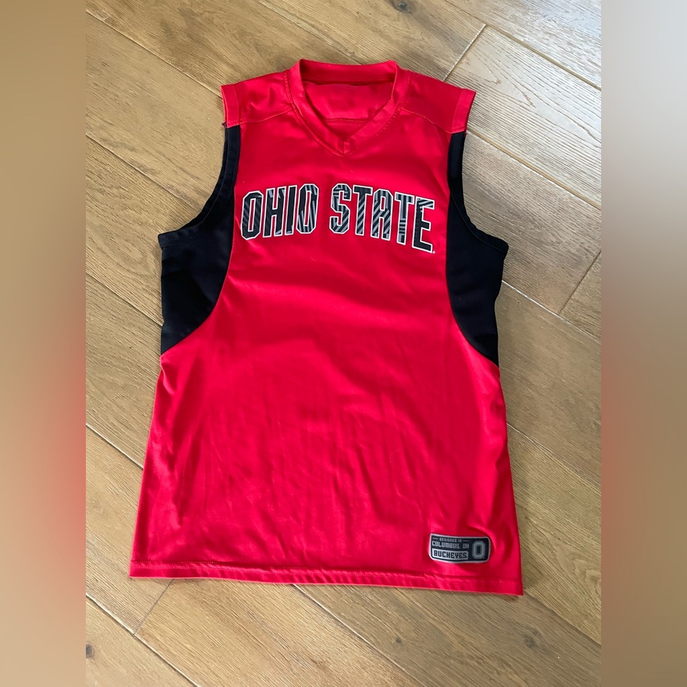 Ohio State Kids Sleeveless Red Shirt